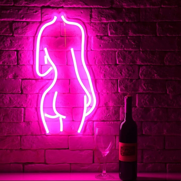 Neon Body Woman Feminine Figure LED Light Decor - Picture 3 of 11